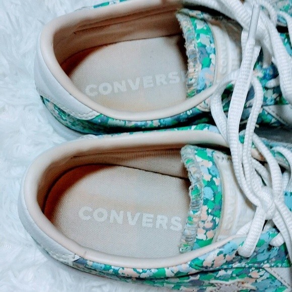 Converse All Star Breakpoint Oxford Floral Cyan Low Top Sneakers US 7 - Picture 9 of 13
